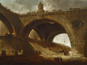 Le Vieux Pont - Hubert Robert