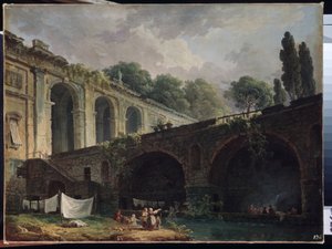 Vue de villa Madama à Rome - Hubert Robert
