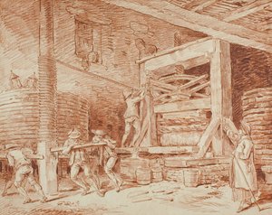 Presse à vin, vers 1759 - Hubert Robert