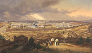 Vue de Jérusalem, 1847