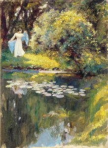 Dans le jardin - Hubert von Herkomer