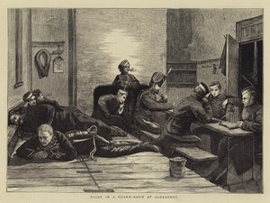 Nuit dans une salle de garde à Aldershot - Hubert von Herkomer
