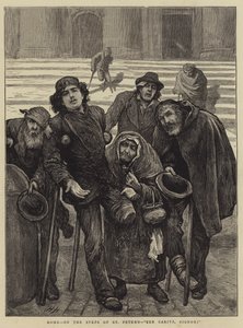 Rome, sur les marches de Saint-Pierre, Per Carita, Signori - Hubert von Herkomer