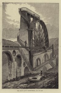 La grande roue à eau de Laxey, Île de Man - Hubert von Herkomer