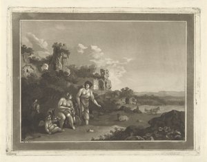 Paysage avec nymphes - Hubertus van Hove