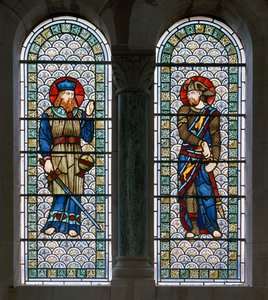 Hoarwithy, St Catherine, Belham & Co, Hugh Arthur Kennedy, Josué & Ézéchiel, c.1885 - Hugh Arthur Kennedy