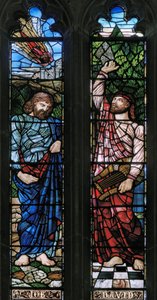 Langport, Tous les Saints, Job et David, 1879 - Hugh Arthur Kennedy