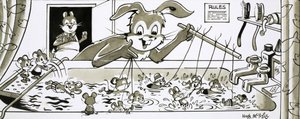 Harold Hare apprend à nager aux souris