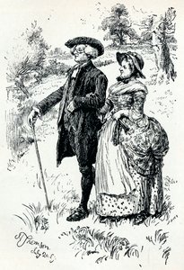 Une illustration de The Vicar of Wakefield, 1889 - Hugh Thomson