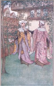 Voici le frère jumeau de ta lettre (illustration de Les Joyeuses Commères de Windsor) - Hugh Thomson