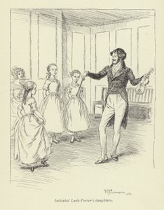 Illustration pour Amos Barton par George Eliot - Hugh Thomson