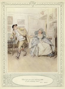 Illustration pour She Stoops to Conquer de Goldsmith