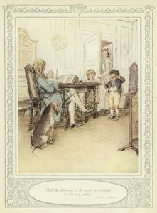 Illustration pour She Stoops to Conquer de Goldsmith - Hugh Thomson