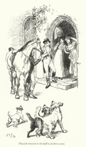 Illustration pour Northanger Abbey de Jane Austen - Hugh Thomson