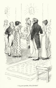 Illustration pour Northanger Abbey de Jane Austen - Hugh Thomson
