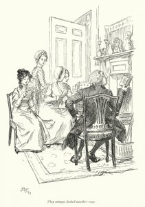 Illustration pour Northanger Abbey de Jane Austen - Hugh Thomson