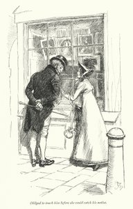 Illustration pour Persuasion de Jane Austen (lithographie) - Hugh Thomson
