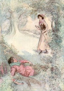 Illustration pour Comme il vous plaira de Shakespeare - Hugh Thomson