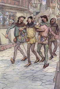 Illustration pour Les Joyeuses Commères de Windsor - Hugh Thomson