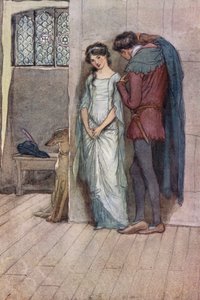 Illustration pour "Les Joyeuses Commères de Windsor" - Hugh Thomson
