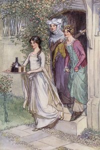 Illustration pour Les Joyeuses Commères de Windsor - Hugh Thomson