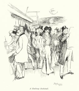 Londres : Un kiosque à journaux de gare - Hugh Thomson