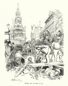 Londres : Quand le Strand est en travaux - Hugh Thomson