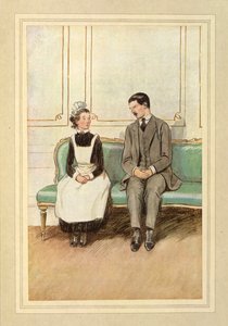 Lord Loam et une servante, assis, de 
