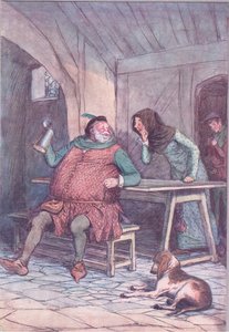 Marry est le court et le long de cela (illustration de Les Joyeuses Commères de Windsor) - Hugh Thomson