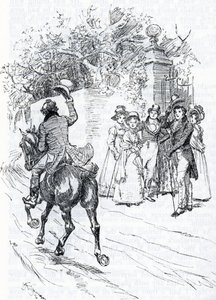 "M. Perry passant à cheval" (illustration) - Hugh Thomson