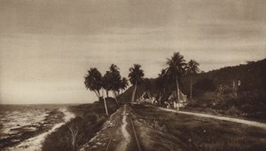 Mexique : Campeche, Calle por Lerma (photo n/b) - Hugo Brehme