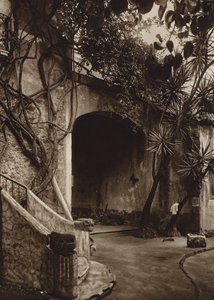 Mexique : Cuernavaca, coin pittoresque (photo n/b)