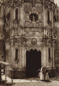 Mexique : Guadalupe Hidalgo, Capilla del pozo (photo n/b)