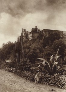 Mexique : Eglise de Tepepam (photo n/b)