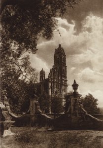 Mexique : Eglise de Tepozotlan (photo n/b)