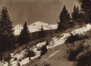 Mexique : Iztacihuatl (photo n/b)