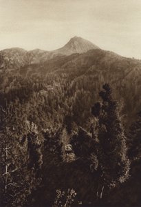 Mexique : Nevado de Colima, vue partielle (photo n/b)