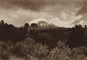 Mexique : Popocatepetl (photo n/b)