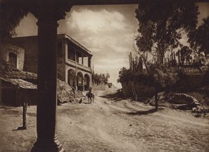 Mexique : San Esteban, périphérie de la capitale Mejico (photo n/b)