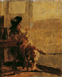 Fumeur assis - Hugo Charlemont