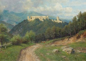 La ruine de Starhemberg dans la vallée de Piesting