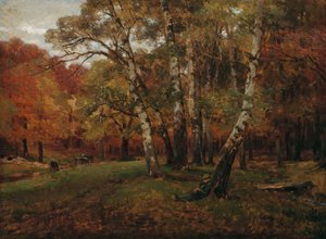 Paysage avec des bouleaux - Hugo Darnaut