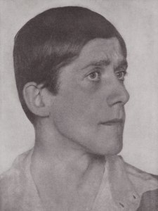 Oskar Kokoschka, artiste et écrivain autrichien (photo n/b)