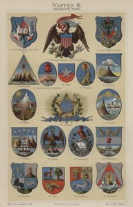 Armoiries des pays des Amériques - Hugo Gerard (after) Strohl