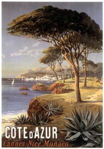 Affiche publicitaire pour la Côte d