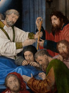 (détail) de la Mort de la Vierge - Hugo van der Goes