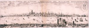 Vue de Londres depuis le sud, 1643 - Hugue Picart