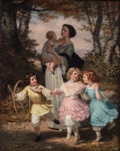 Mère et enfants, c.1840-80 - Hugues Merle