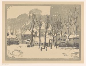 Vught sous la neige - Huib Luns