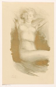 Femme nue assise